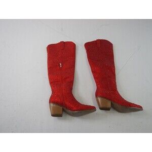 RONILURN Rhinestone Over the Knee Cowboy Boots